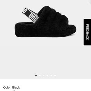 Women’s ugg fluff yeah slides size 8